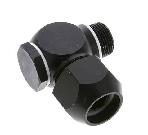 26x19mm & G3/4'' Aluminum Elbow Compression Fitting with Male Threads 10 bar PVC and PA