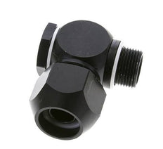26x19mm & G3/4'' Aluminum Elbow Compression Fitting with Male Threads 10 bar PVC and PA