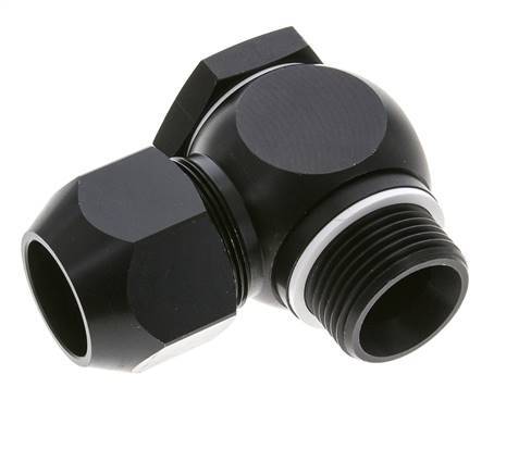 26x19mm & G1'' Aluminum Elbow Compression Fitting with Male Threads 10 bar PVC and PA