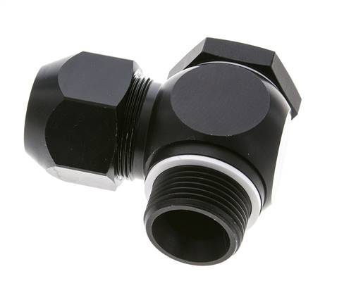 26x19mm & G1'' Aluminum Elbow Compression Fitting with Male Threads 10 bar PVC and PA