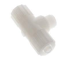 Racor de compresión en T 15x9mm & G1/2'' PVDF con rosca macho 10 bar PVC y PA