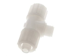 20x13mm & G1/2'' PVDF T-Shape Tee Compression Fitting with Male Threads 10 bar PVC and PA