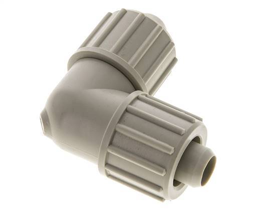 20x13mm PP Elbow Compression Fitting 10 bar PVC and PA