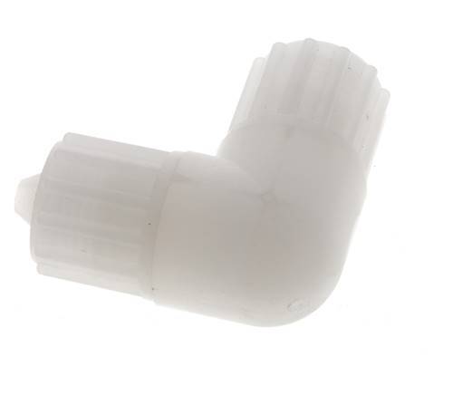 12x6mm PVDF Elbow Compression Fitting 10 bar PVC and PA