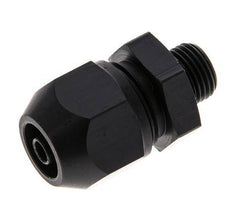 Racor de compresión recto de aluminio de 7x4 mm y G1/8'' con rosca macho 10 bar PVC y PA