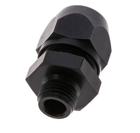 12x9mm & G1/4'' Aluminum Straight Compression Fitting with Male Threads 10 bar PVC and PA