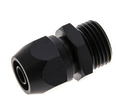 Racor de compresión recto de aluminio 12x9mm y G1/2'' con rosca macho 10 bar PVC y PA