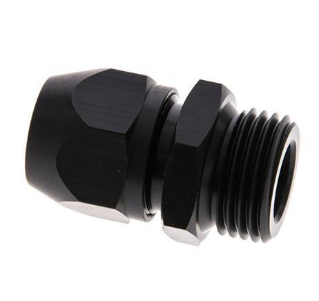 Racor de compresión recto de aluminio 12x9mm y G1/2'' con rosca macho 10 bar PVC y PA