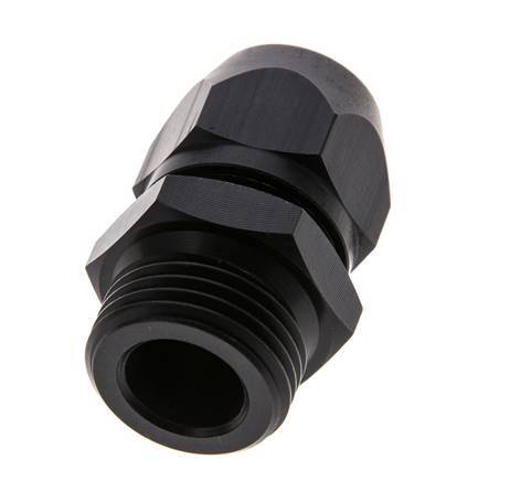 Racor de compresión recto de aluminio 12x9mm y G1/2'' con rosca macho 10 bar PVC y PA