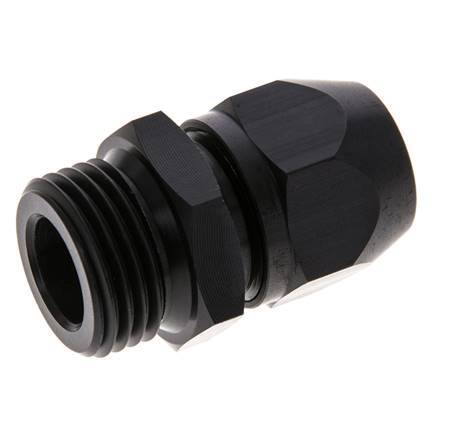 Racor de compresión recto de aluminio 12x9mm y G1/2'' con rosca macho 10 bar PVC y PA