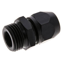 Racor de compresión recto de aluminio 12x9mm y G1/2'' con rosca macho 10 bar PVC y PA