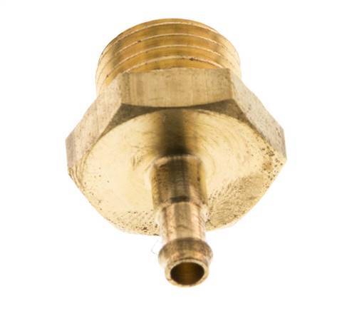 Barra de manguera de latón de 4 mm y G1/4'' macho [2 piezas]