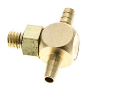 Boquilla en T de latón de 3 mm y M5 con rosca macho NBR
