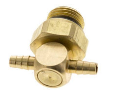 Boquilla en T de latón de 3 mm y G1/8'' con rosca macho NBR