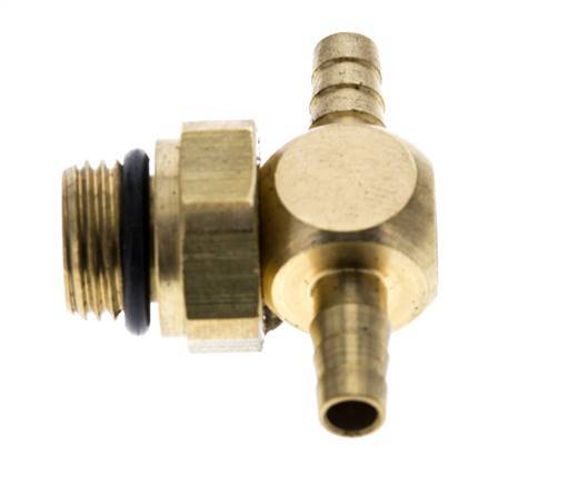 4 mm & G1/8'' Brass Tee Hose Barb with Male Threads NBR