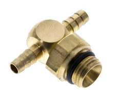 Boquilla en T de latón de 4 mm y G1/8'' con rosca macho NBR