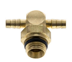 Boquilla en T de latón de 4 mm y G1/8'' con rosca macho NBR