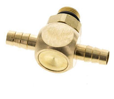 Boquilla en T de latón de 6 mm y G1/8'' con rosca macho NBR