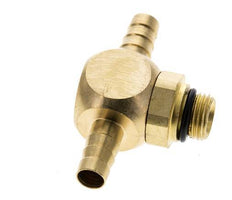 Boquilla en T de latón de 6 mm y G1/8'' con rosca macho NBR