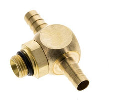 Boquilla en T de latón de 6 mm y G1/8'' con rosca macho NBR