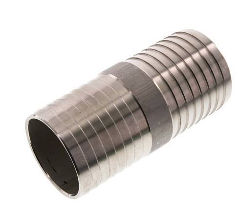 Conector de manguera de acero inoxidable 1.4301 de 75 mm (3'')