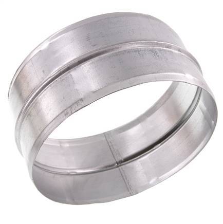 Conector de manguera de acero galvanizado de 150 mm (6'')