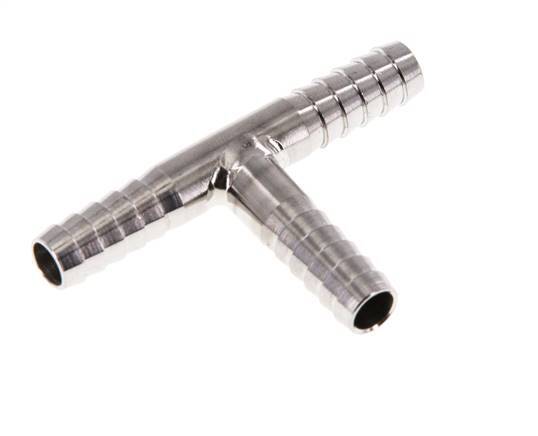 Conector de manguera en T de acero inoxidable 1.4301 de 6 mm (1/4'') [2 piezas]
