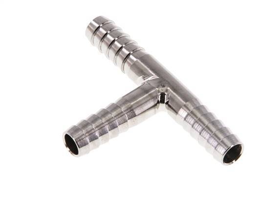 Conector de manguera en T de acero inoxidable 1.4301 de 6 mm (1/4'') [2 piezas]