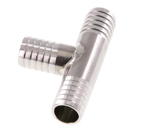 Conector de manguera en T de acero inoxidable 1.4301 de 13 mm (1/2'')