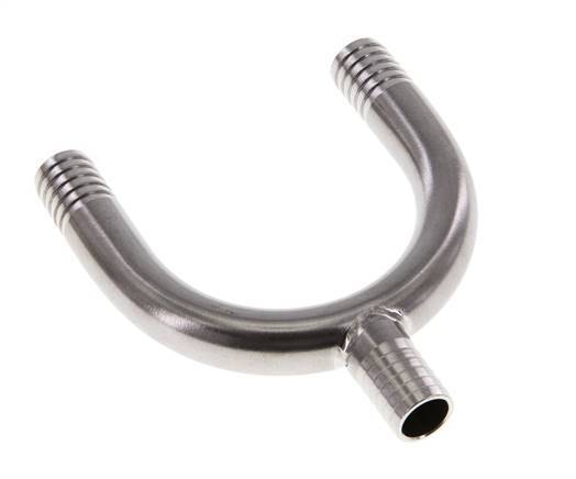 Conector de manguera en Y de acero inoxidable 1.4301 de 13 mm (1/2'')