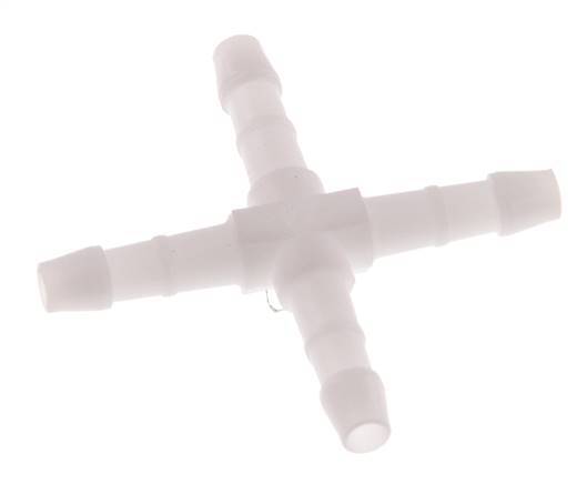 4 mm POM Cross Hose Connector [10 Pieces]