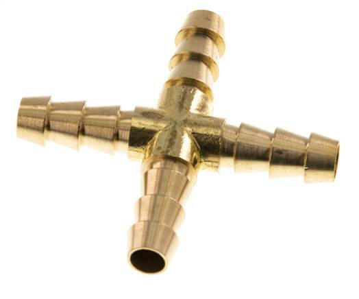 8 mm (5/16'') Brass Cross Hose Connector [2 Pieces]