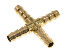 8 mm (5/16'') Brass Cross Hose Connector [2 Pieces]