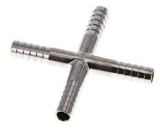 Conector de manguera transversal de acero inoxidable 1.4301 de 6 mm (1/4'')