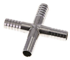 Conector de manguera transversal de acero inoxidable 1.4301 de 9 mm (3/8'')