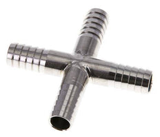 Conector de manguera transversal de acero inoxidable 1.4301 de 9 mm (3/8'')