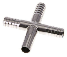 Conector de manguera transversal de acero inoxidable 1.4301 de 9 mm (3/8'')