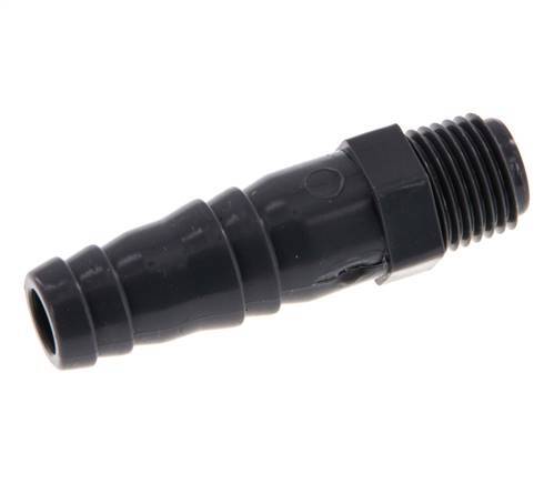 Pestaña para manguera de PVC de 12 mm y G1/4'' macho 53mm EN 1452-3 [2 Piezas]