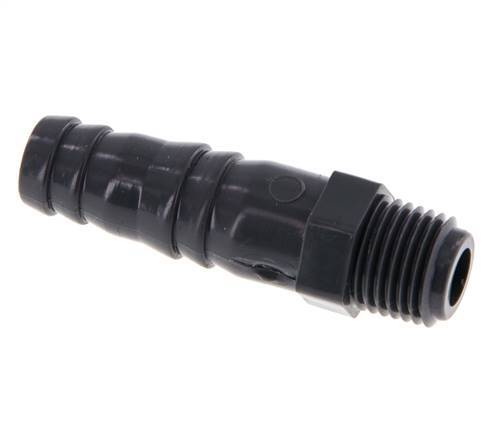 Pestaña para manguera de PVC de 12 mm y G1/4'' macho 53mm EN 1452-3 [2 Piezas]