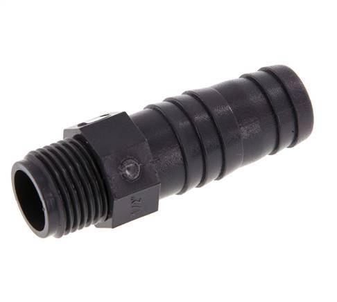 20 mm y G1/2'' PVC-U Hose Barb Male 70mm EN 1452-3 [5 Piezas]