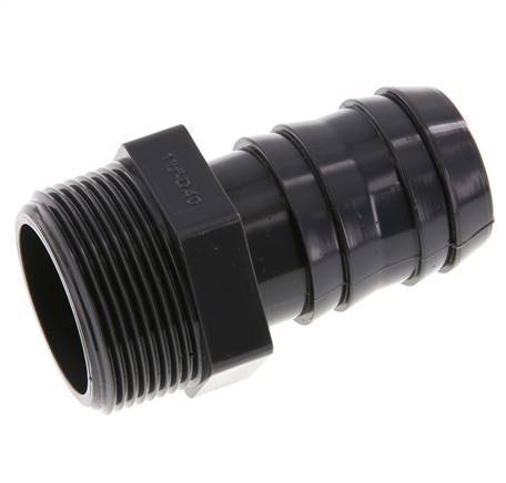40 mm y G1-1/2'' PVC-U Boquilla Macho 89mm EN 1452-3