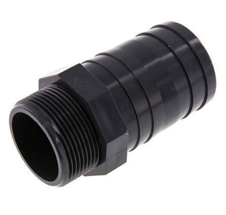 Barra de manguera de PVC de 50 mm (2'') y G1-1/2'' macho 99mm EN 1452-3 [2 Piezas]