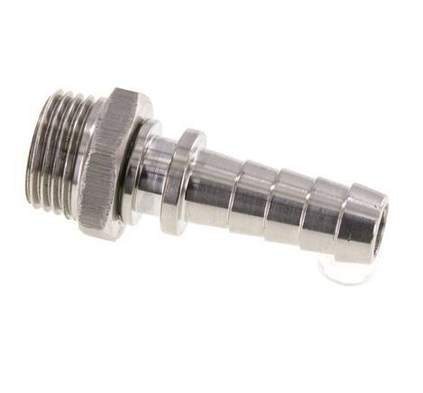 13 mm (1/2'') & R1/2'' Stainless Steel 1.4301 Hose Barb Male FKM Rotatable