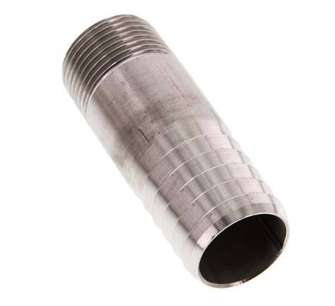 25 mm (1'') & R3/4'' Stainless Steel 1.4571 Hose Barb Male 70mm