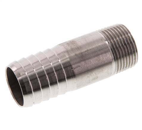 25 mm (1'') & R3/4'' Stainless Steel 1.4571 Hose Barb Male 70mm