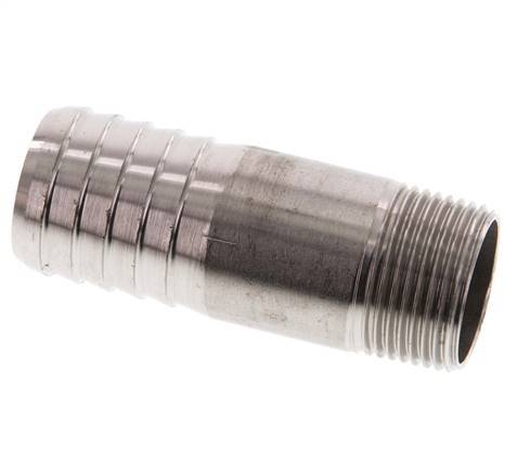 25 mm (1'') & R3/4'' Stainless Steel 1.4571 Hose Barb Male 70mm