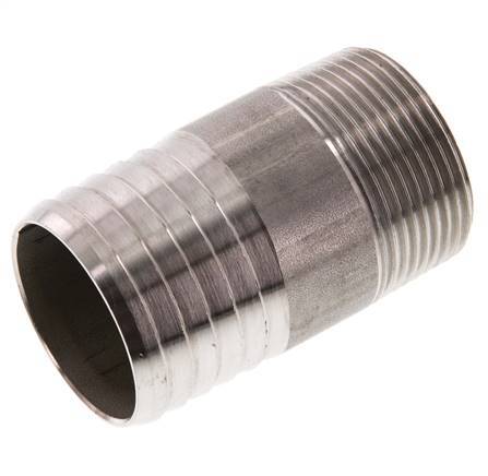 40 mm y R1-1/4'' Acero inoxidable 1.4571 Manguito macho 70mm