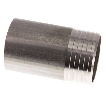60 mm y 60,3 mm (2'') Acero inoxidable 1.4571 Extremo para soldar de la boquilla de la manguera 100mm