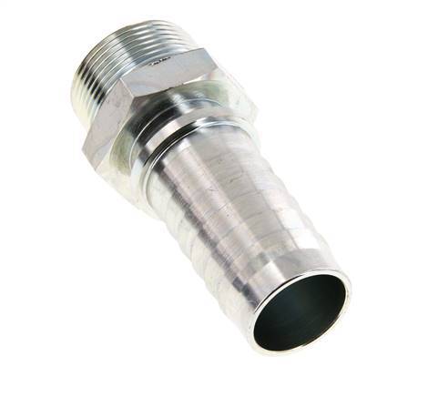 32x48 mm y R1-1/4'' pilar de manguera de acero galvanizado con rosca macho DIN EN 14423