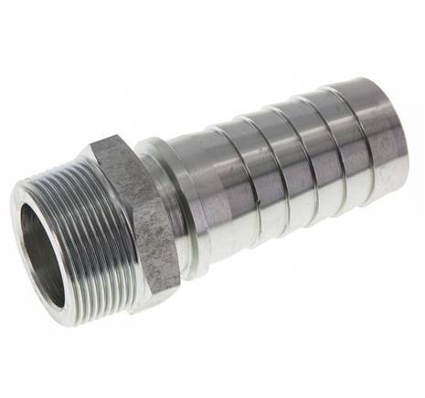 38x54 mm & R1-1/2'' zink plated Steel Hose Pillar with Male Threads DIN EN 14423